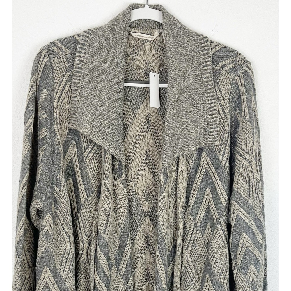 Soft Surroundings Size 3X Penrose Cardigan Sweater Cable Knit NWT - Picture 6 of 13